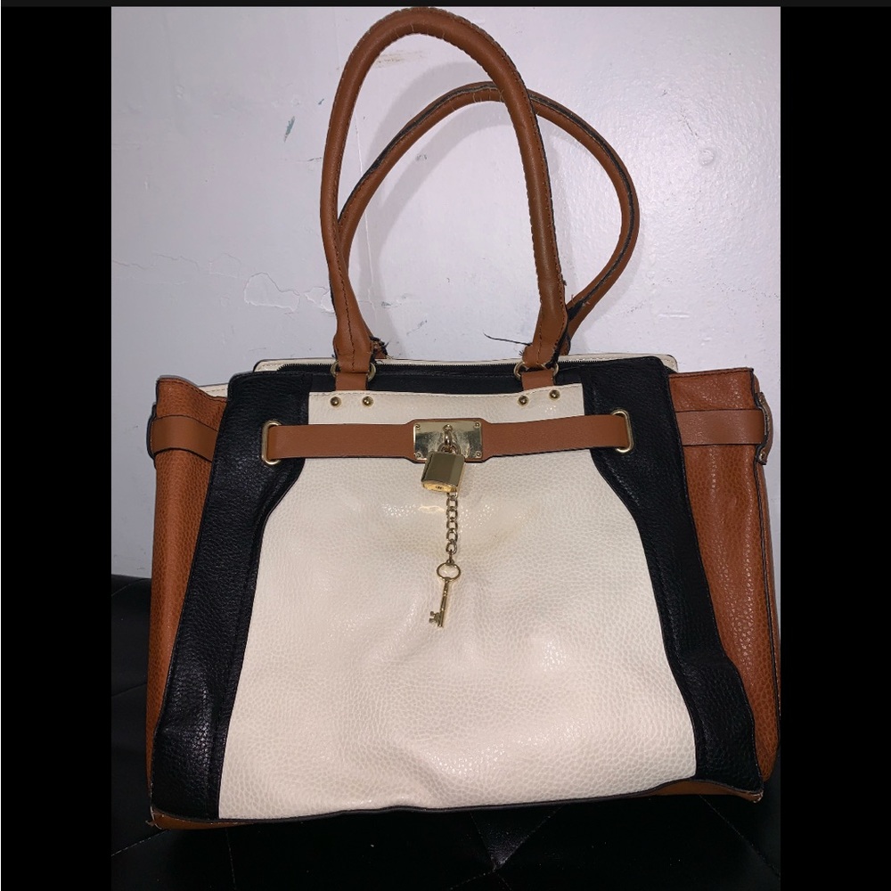 Aldo tri color tote purse